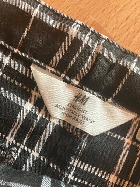 Kárované nohavice, h&m,134