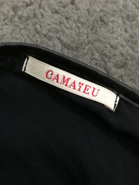 Čierny dámsky prešívaný svetrík camaïeu, camaieu,m
