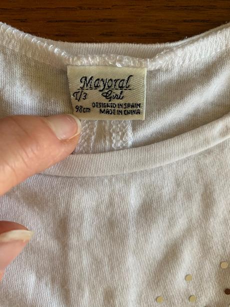 Jemnučké tričko s teniskami a 3d motýlikom, mayoral,98