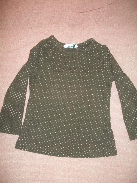Tricko s dlhym rukavom, h&m,80