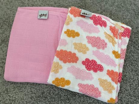 Xkko bambusové plienky 2x 70x70cm obláčik,