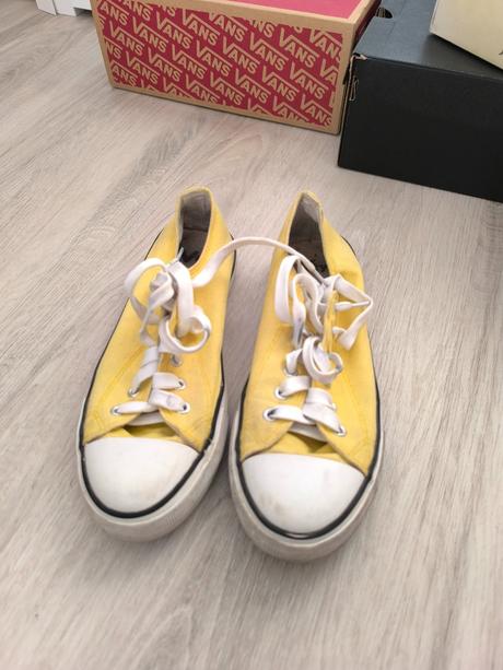 Tenisky žlté - plátenky, 39