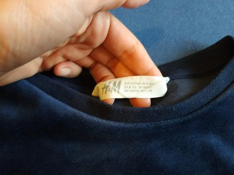 Mikina - tmavomodrá, h&m,134