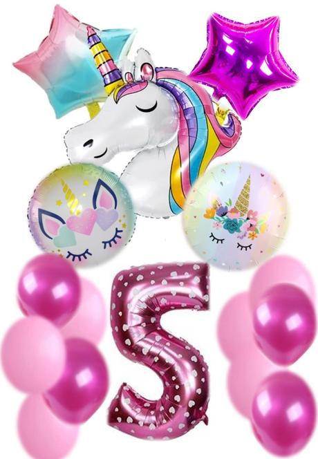 Balóny unicorn 110cm - až 15/16 kusov, 