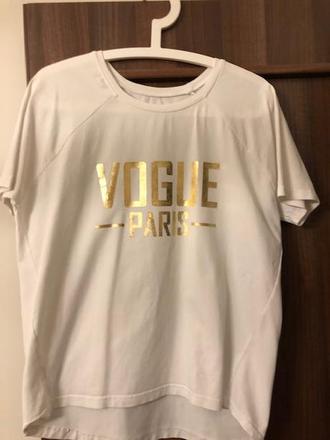 Biele tričko vogue, l