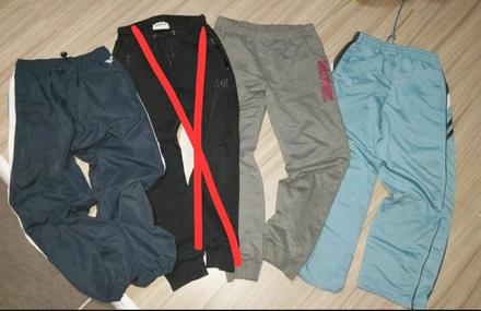 3x teplaky ..cena spolu, 140