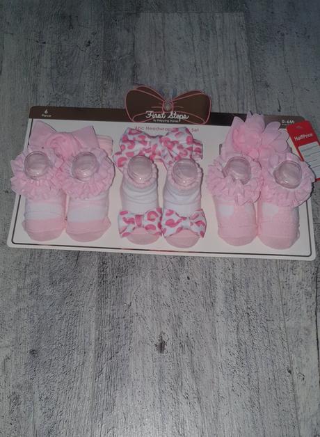 Súprava čelenky + ponožky, 56