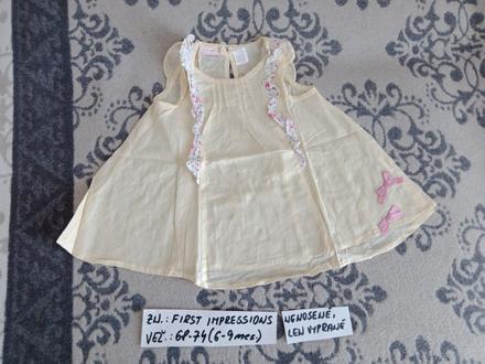 Nenosené, len vyprané šaty first impressions v.68, 68