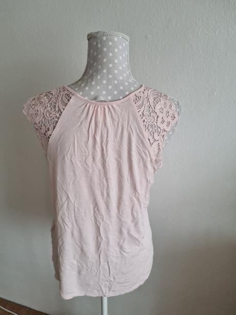 Ružový top h&m veľ. m, h&m,m