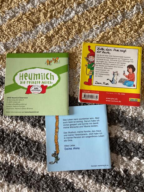 Mini knižky v nemčine 2ks, 