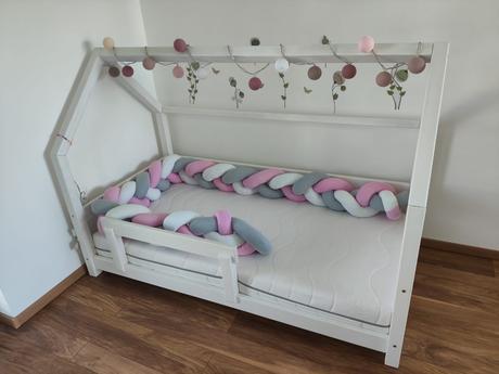 Detská postel- domcek, šírka (cm): 95,dĺžka (cm): 190