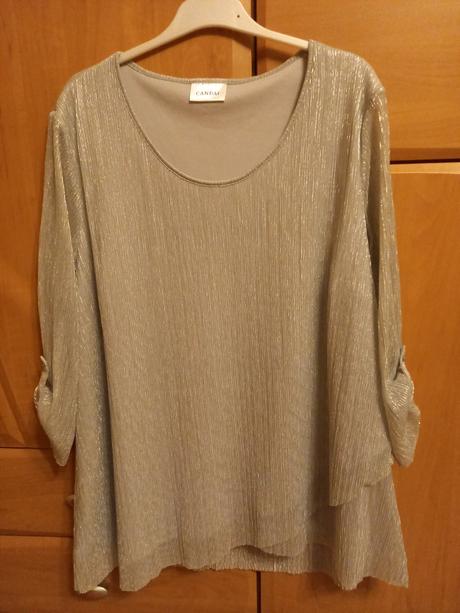 Strieborná dámska blúzka č.44/46, 44