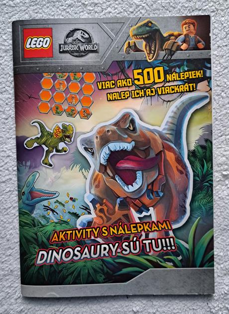 Lego kniha aktivít "dinosaury", 