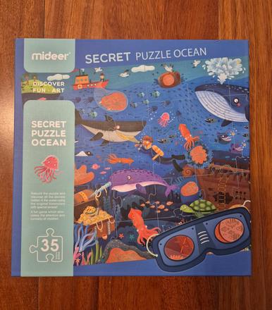 Mideer tajomné puzzle s 3d okuliarmi - oceán,