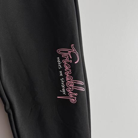 Dievčenské zateplené legíny bledoružová, 152 / 164 / 170