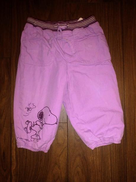 Hrubšie nohavice snoopy, h&m,86
