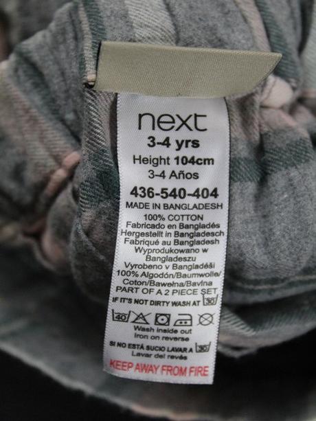 Teplá károvaná sukňa next veľ. 3-4 r. a, next,104