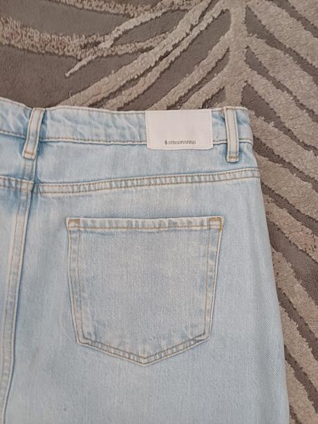 Maxi riflová sukňa stradivarius, č.m/l, stradivarius,m