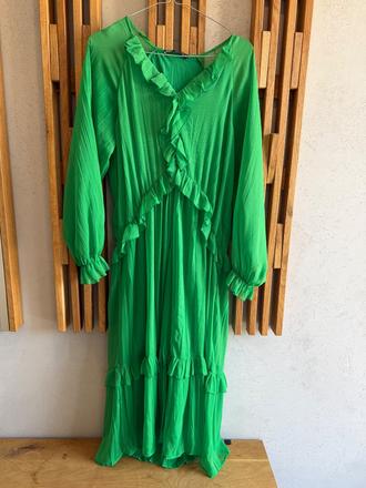 Zara dlhe zelene saty xs, zara,xs