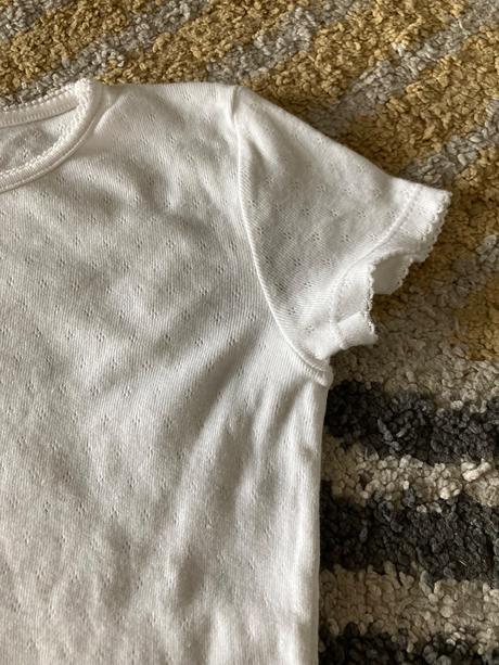 Krémové tričko so vzorom, lindex,122