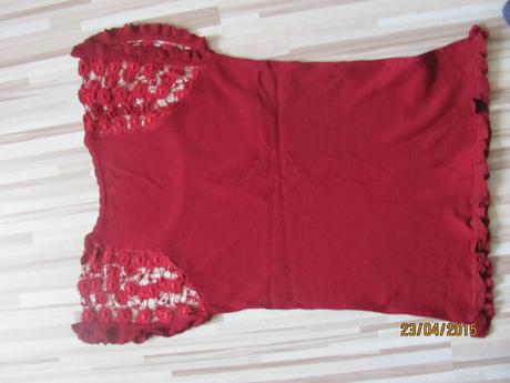 Tričko s čipkou nenosené, m