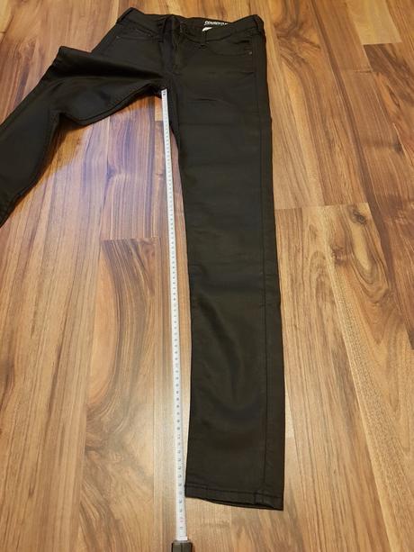 Coated skinny low jeans velk. 28/32, h&m,36