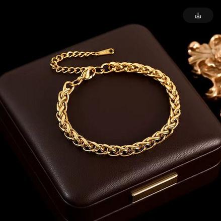 Elegantný oceľový náramok s hrubšími očkami, 