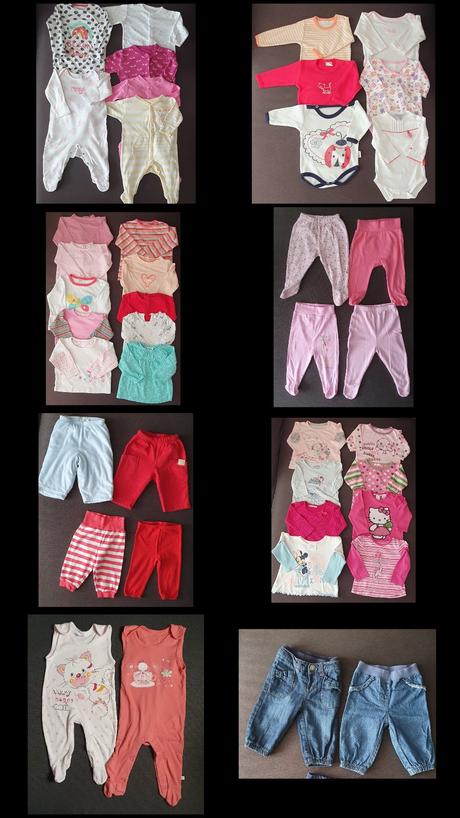 Balík oblečenia pre dievčatko,veľ. 68, 68–80