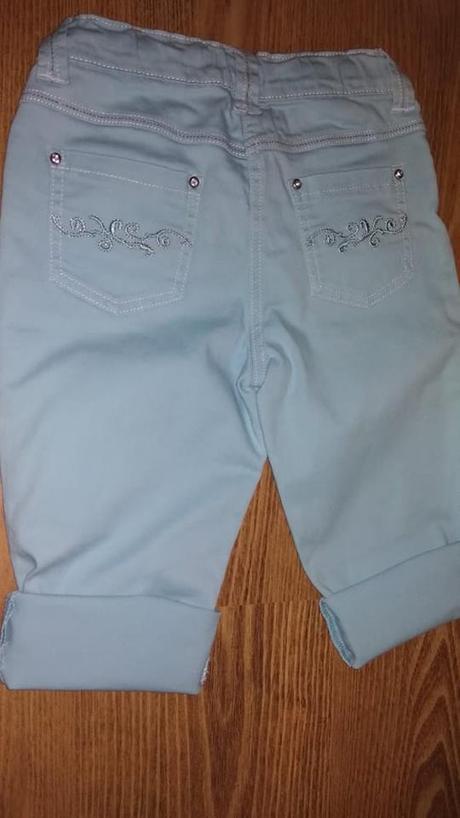 Krátke rifľové elastické nohavice 134, 134