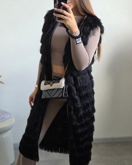 Extravagantná vesta m/l, h&m,m