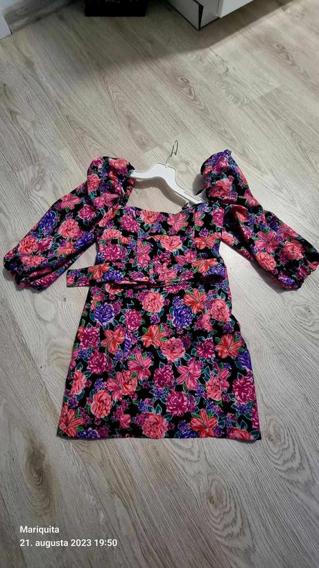 Saty zara kvetinove s opaskom, zara,m