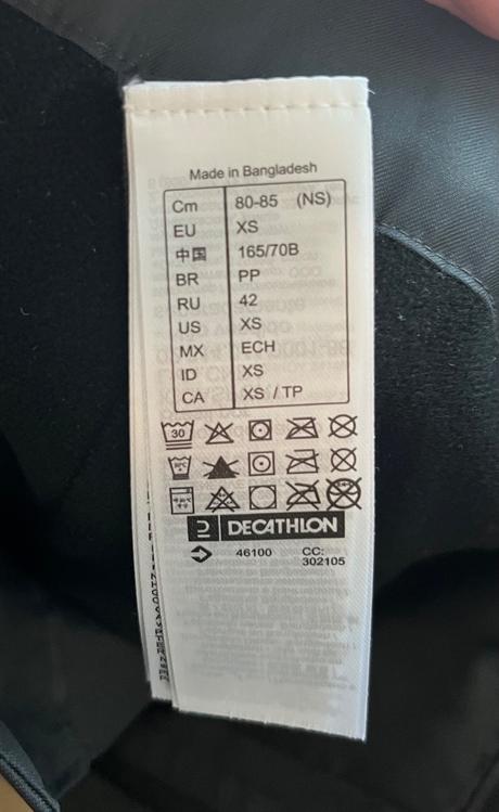 Oteplovacky v.152/xs, decathlon,xs