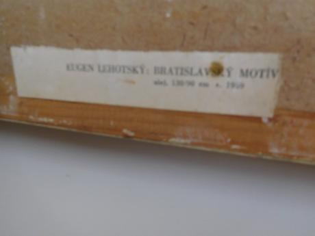 Eugen lehotský bratislavský motív olej 130/90, 