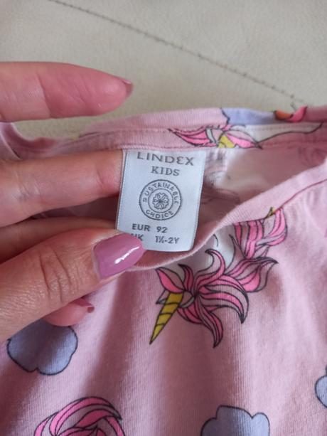 Šaty lindex dúha a jednorožec 86 - 92, lindex,92