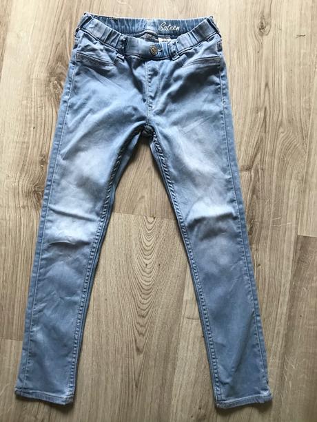 Legins denim sateen 7-8 rokov, h&m,128