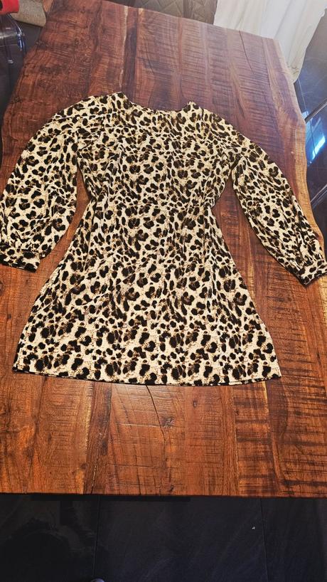 Leopardie tigrie šaty mini, esmara,l