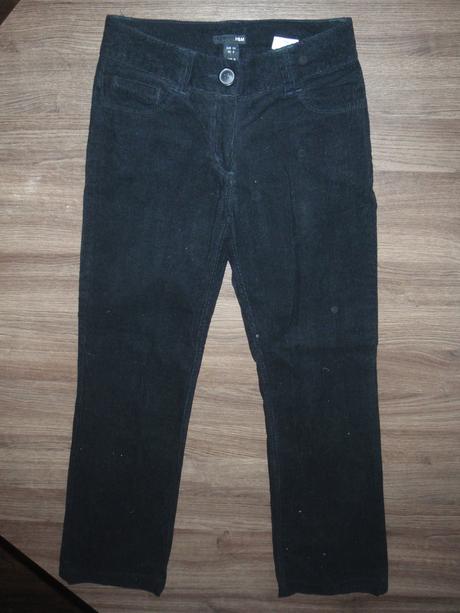 Menčestrové nohavice, h&m,34