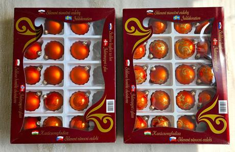 Vianocne ozdoby /gule, sklenene, 2 balenia, 32 ks,