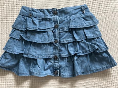 Riflová volániková sukňa 3r., 98