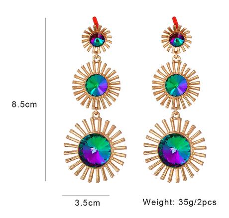 Multifarebné visiace náušnice,