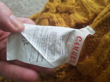 Pletený komín,šál, camaieu