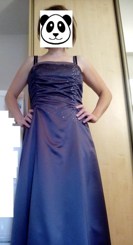 Antracitove spolocenske/plesove saty, 42