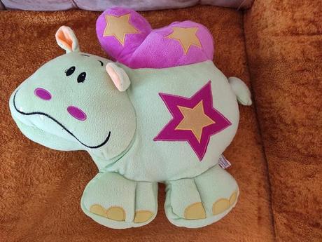 Plyšový vankúšik hroch,