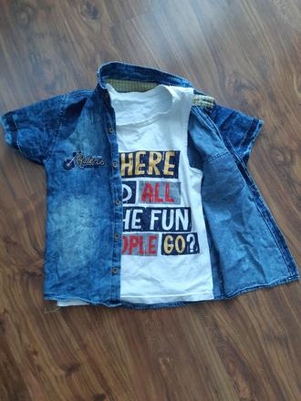 Tielko + košeľa, 122