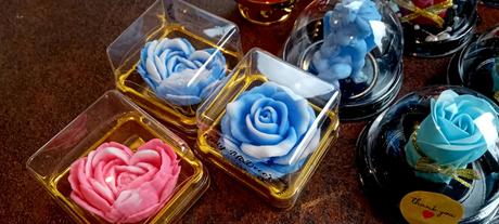 Mydlové kvietky v krabičke, 