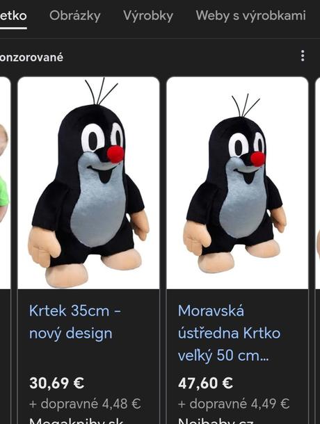 Krtko veľký cca 35 cm, 