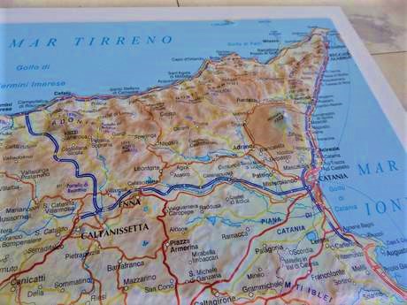 3d mapa sicílie,