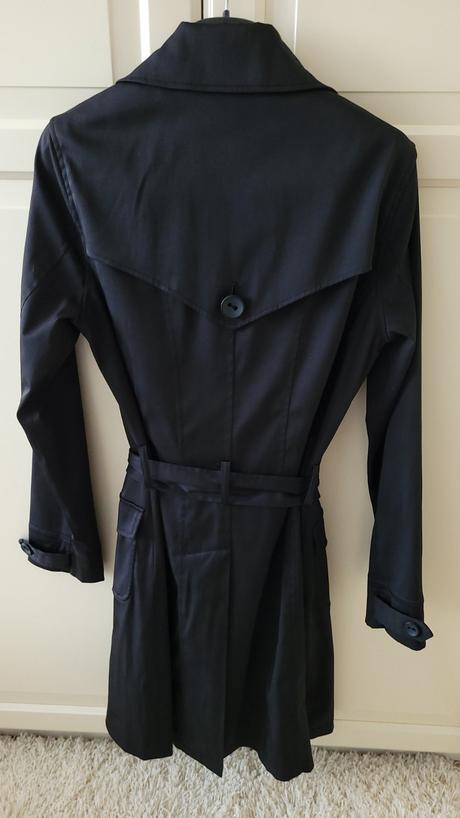 Čierny trenchcoat, f&f,m