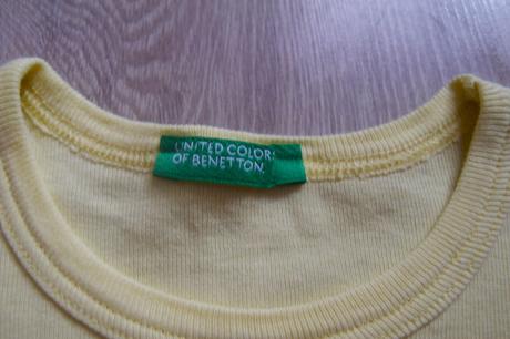 Svetložlté tričko benetton, benetton,86