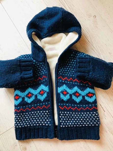 Zateplený sveter chlapec 80, f&f,80